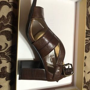 Heeled Sandals Dark Brown